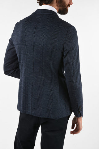 ID district check drop 7R side vents 2-button blazer