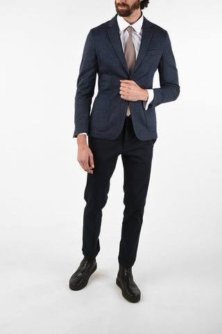 ID district check drop 7R side vents 2-button blazer