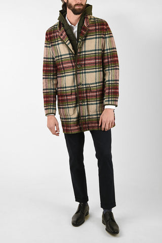 CC COLLECTION Tartan PENNY Double Coat with Inner Padded