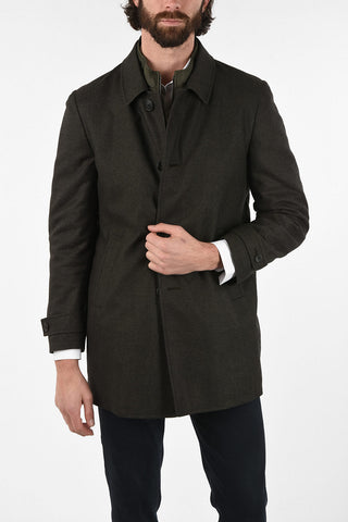 ID outdoor balmacaan coat