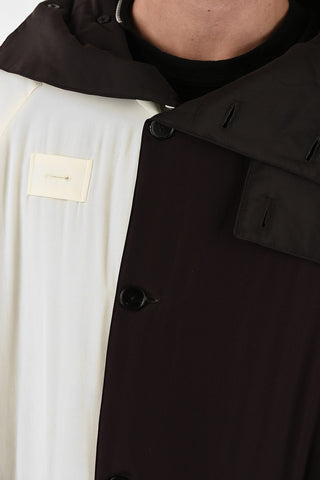 Trench in Seta Con Cappuccio