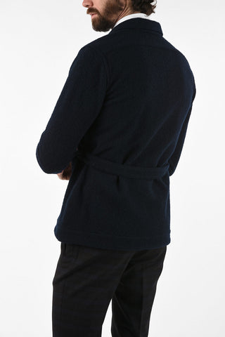 Wool EARMY Cardigan With Belt