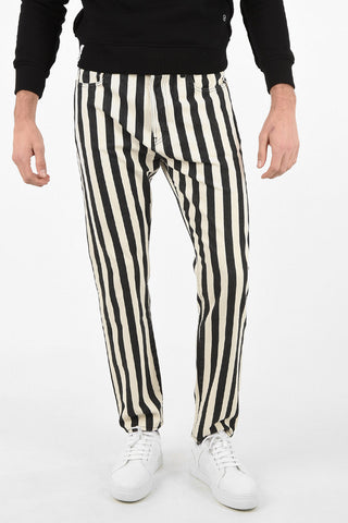 Striped Straight Fit Jeans 18cm