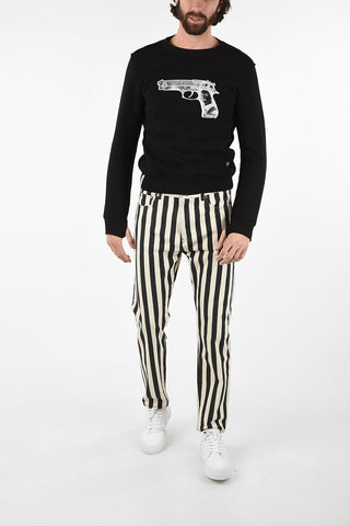 Striped Straight Fit Jeans 18cm