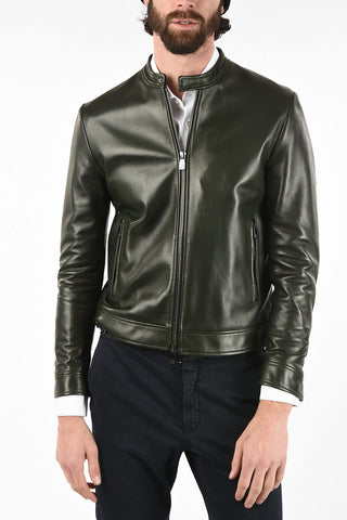 ID full zip leather PLONGE SP. Outerwear jacket