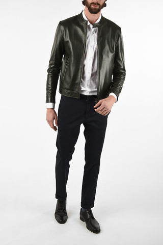 ID full zip leather PLONGE SP. Outerwear jacket