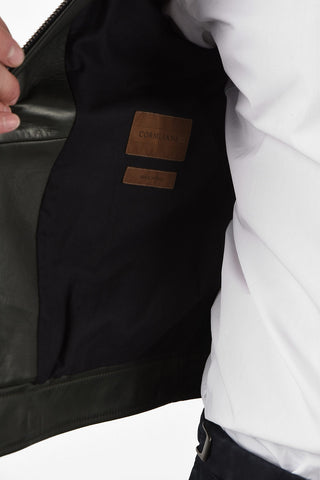 ID full zip leather PLONGE SP. Outerwear jacket
