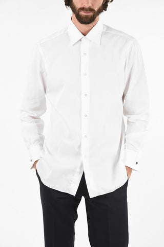 hairline striped classic collar Cufflink shirt