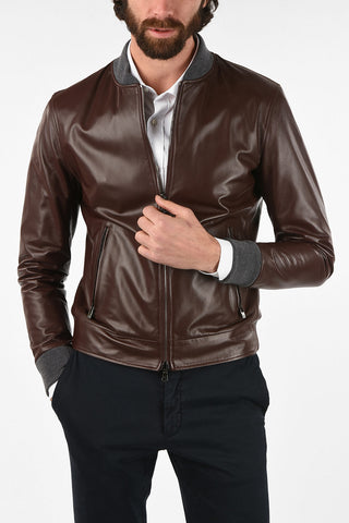 ID Leather full zip reversible BEN PLONGE bomber