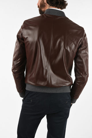 ID Leather full zip reversible BEN PLONGE bomber