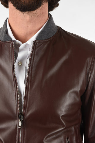 ID Leather full zip reversible BEN PLONGE bomber