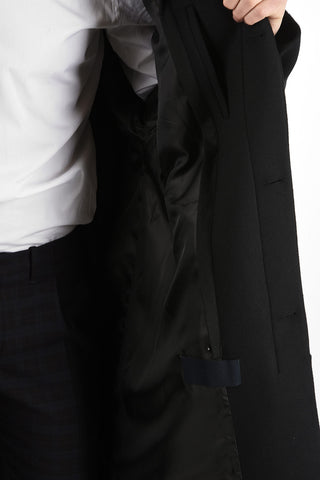 Coat with Removable Hood