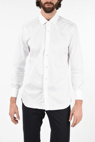 spread collar cufflink shirt