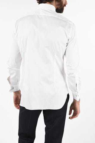 spread collar cufflink shirt