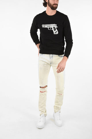 Jeans Slim Fit HOLT MAGIC CITY Lavaggio Acid 18cm