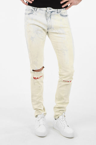Jeans Slim Fit HOLT MAGIC CITY Lavaggio Acid 18cm