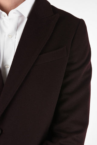 CC COLLECTION wool 2-button  chesterfield coat