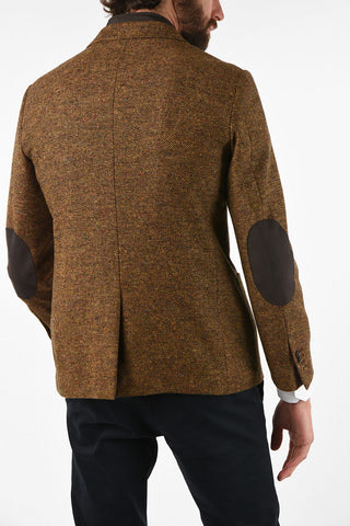 CC COLLECTION hopsack drop 6R center vent 3-button RIGHT blazer