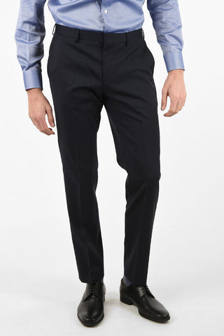 Pantaloni GIBSON in Lana Vergine Con Chiusura Gancetto