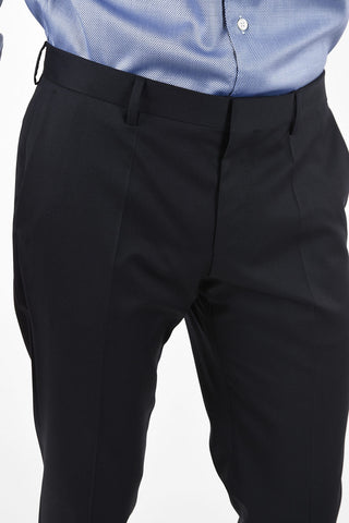 Virgin Wool GIBSON Pants With Hook Closure 