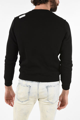 SIMON BARKER crew-neck sweatshirt with PUNK OF ENGLAND Print
