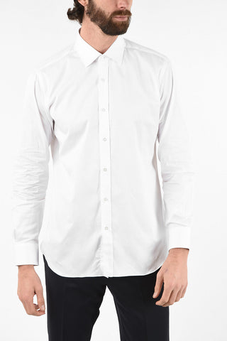 camicia hairline striped collo francese