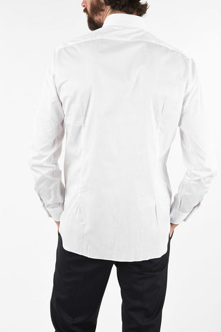 camicia hairline striped collo francese
