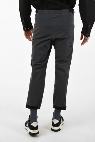 Drawstring Joggers With Ankle Touch Strap Closure
