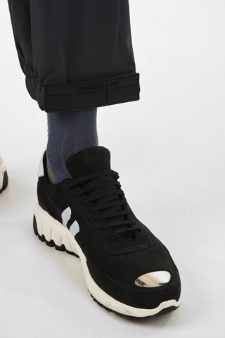 Drawstring Joggers With Ankle Touch Strap Closure