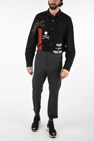 Drawstring Joggers With Ankle Touch Strap Closure