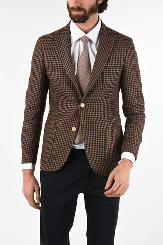 CC COLLECTION chcek drop 7R side vents 2-button REWARD blazer