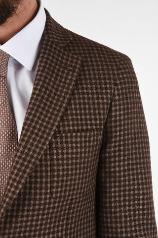 CC COLLECTION chcek drop 7R side vents 2-button REWARD blazer