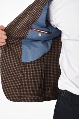 CC COLLECTION chcek drop 7R side vents 2-button REWARD blazer