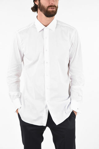 spread collar cufflink shirt