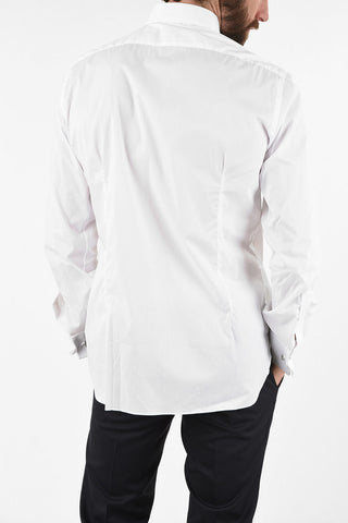 spread collar cufflink shirt
