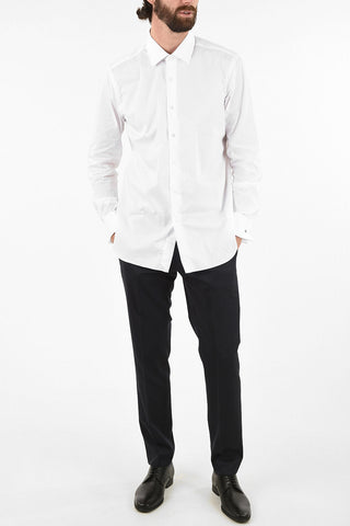 spread collar cufflink shirt