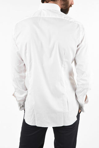 spread collar cufflink shirt