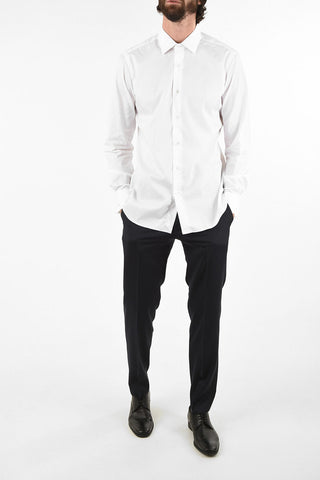 spread collar cufflink shirt
