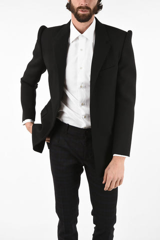 Virgin Wool Open Front BALEN Blazer