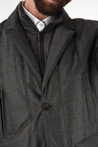 CC COLLECTION drop 8R side vents 2-button CENSIN PLN blazer