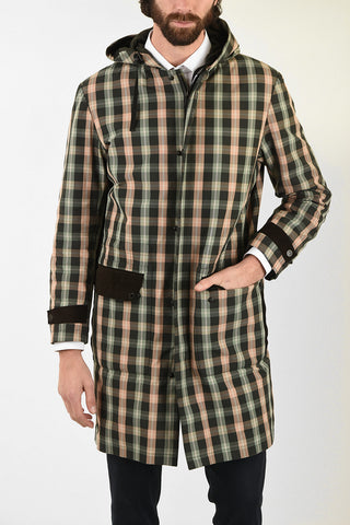 CC COLLECTION gun club check MELANIE snap button coat