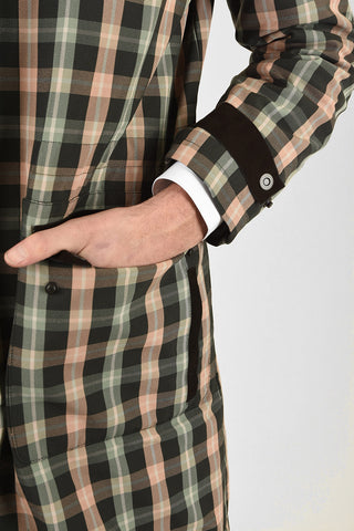 CC COLLECTION gun club check MELANIE snap button coat
