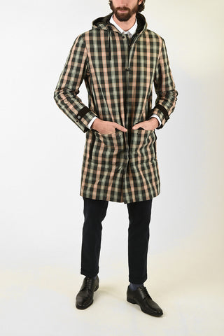CC COLLECTION gun club check MELANIE snap button coat