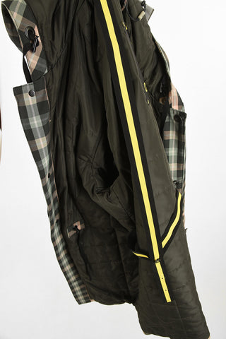 CC COLLECTION gun club check MELANIE snap button coat