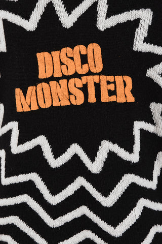 cable knit DISCO MONSTER crew-neck sweater