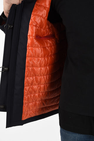 Giubbotto Imbottito con Chiusura a Moschettoni e Zip