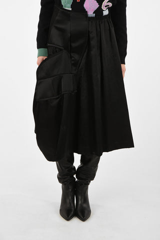 Satin bubble skirt