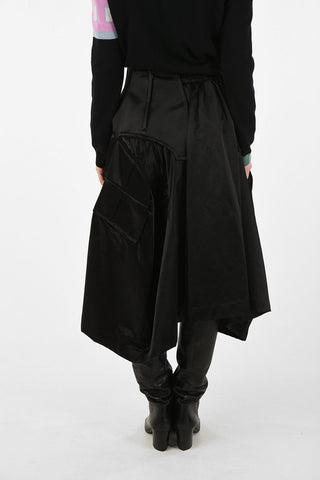 Satin bubble skirt