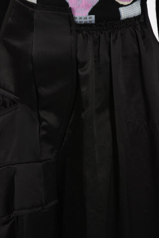 Satin bubble skirt