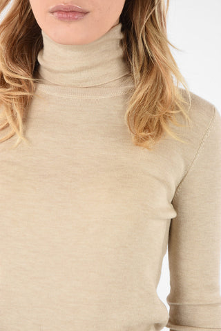 Cashmere and Silk turtle-neck sweater